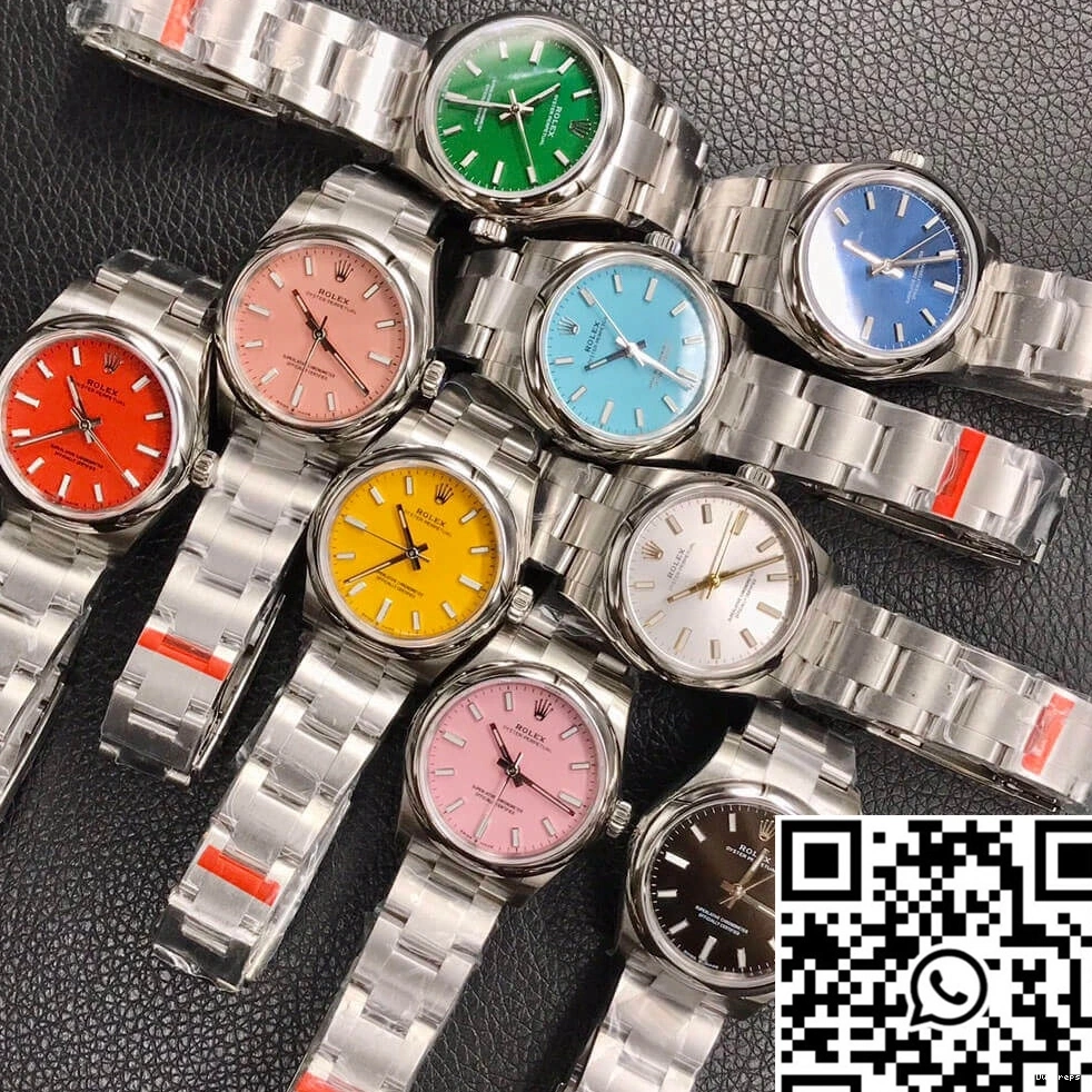 M277200-0007 31MM Rolex Factory Turquoise 1291 Perpetual Dial Oyster Blue EW Durable 0801